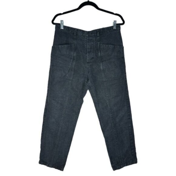 Isabel Marant Linen Blend Black Pant Size 40 - Picture 1 of 13